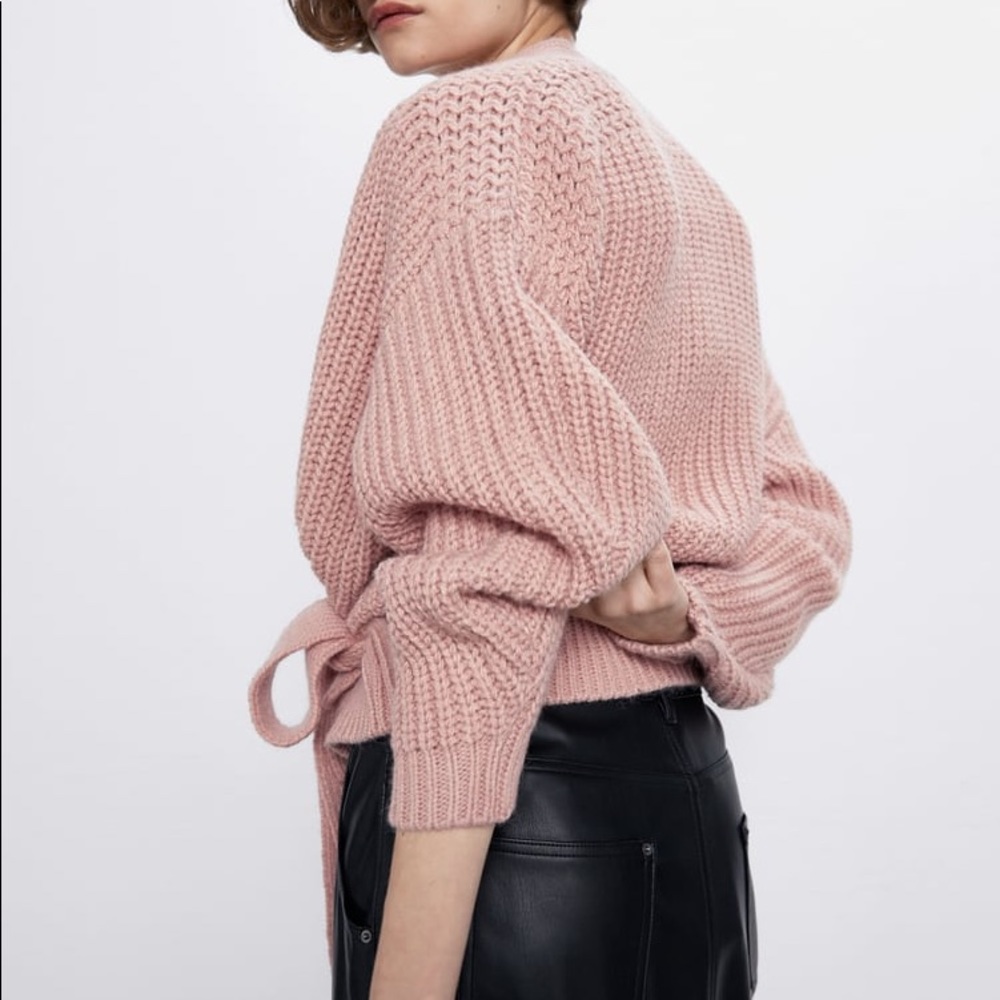 Zara Pink Knit Sweater - Picture 3 of 5